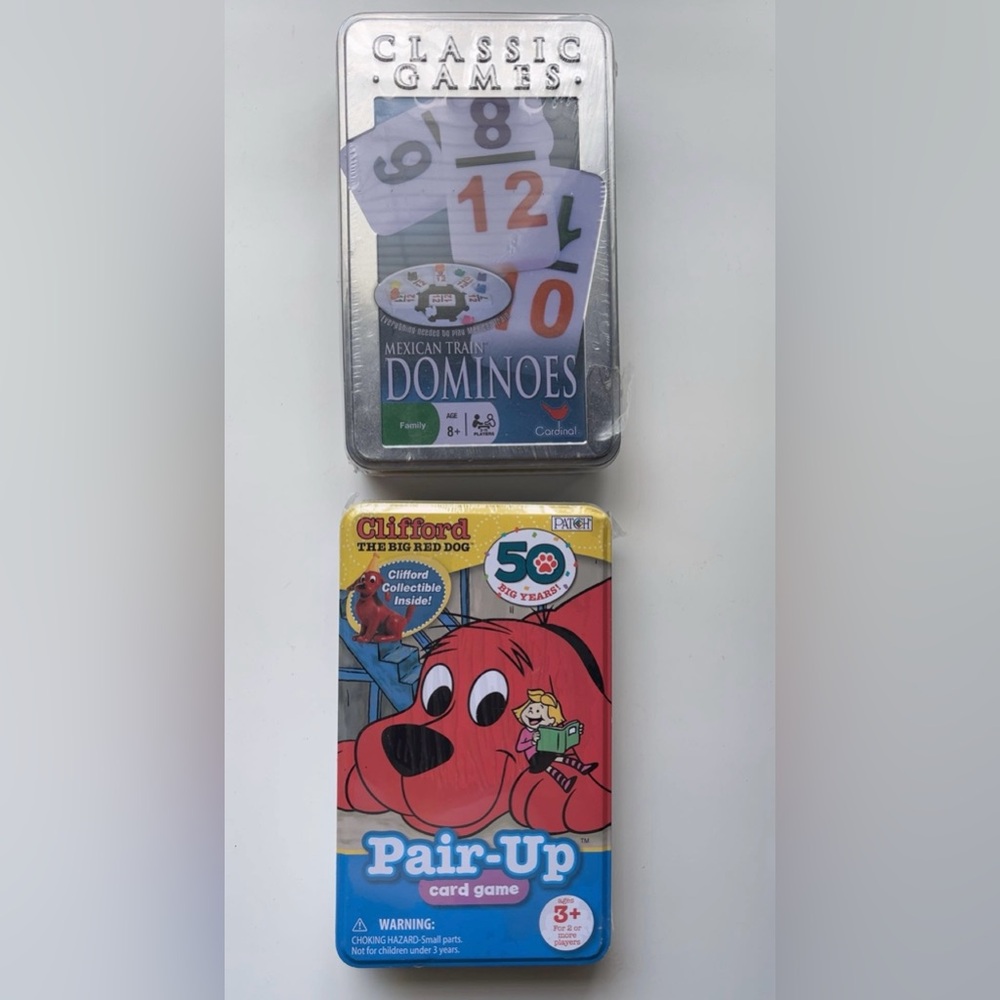 Mexican Train Dominoes & Clifford’s Card Game set